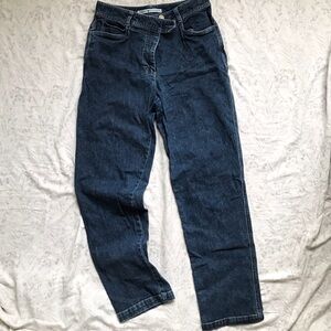 Tommy Hilfiger Straight Leg High Rise Dark Blue Jeans, Size 8